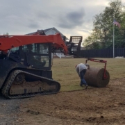 Sod installation with skid steer (1)